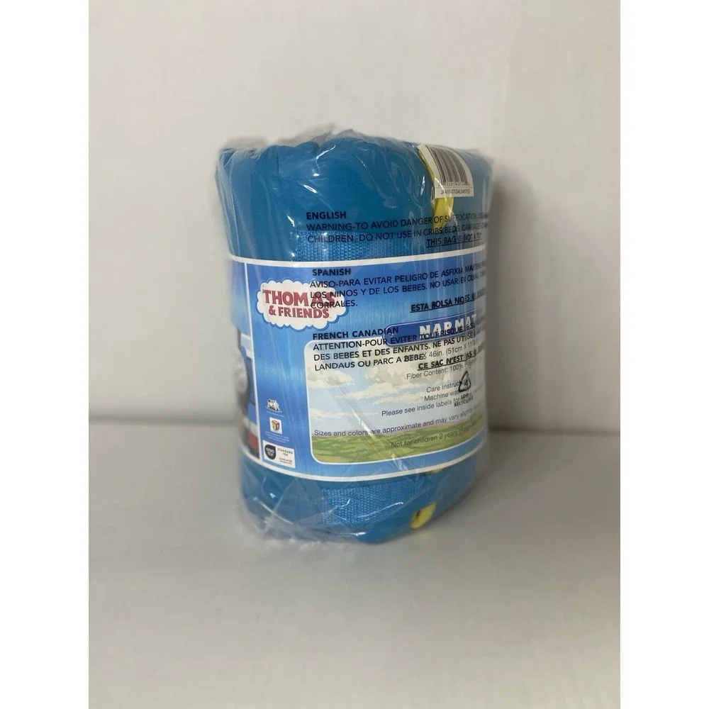Thomas & Friends Race‎ with Thomas Kids Nap Mat Blue 46x20 w Pillow - Picture 9 of 15